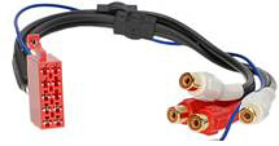 Vorverstärkeradapter 10-polig ISO auf Chinch (55-440-02)