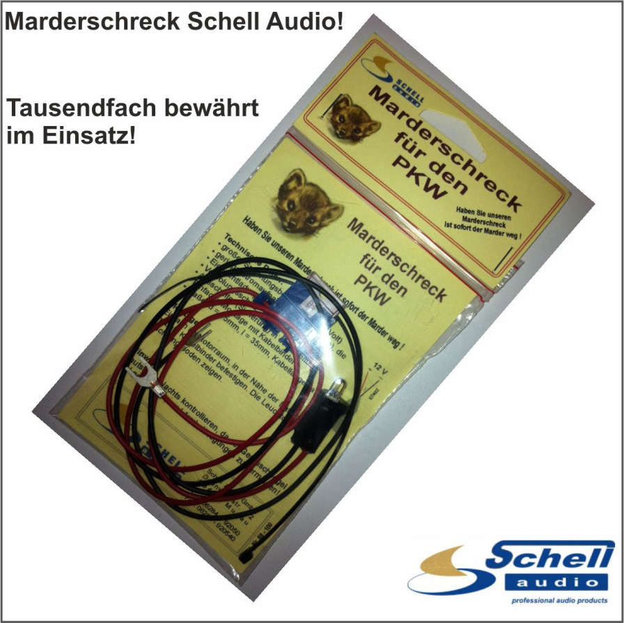 Marderschreck Profi Schell Audio tausendfach bewährt im Einsatz