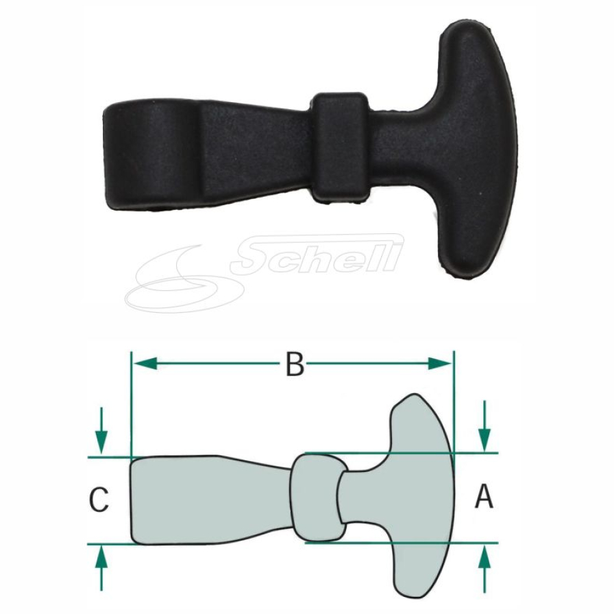 Haubenhalter 65mm Gummi Spanner Verschluss Traktor Schlepper Anhänger