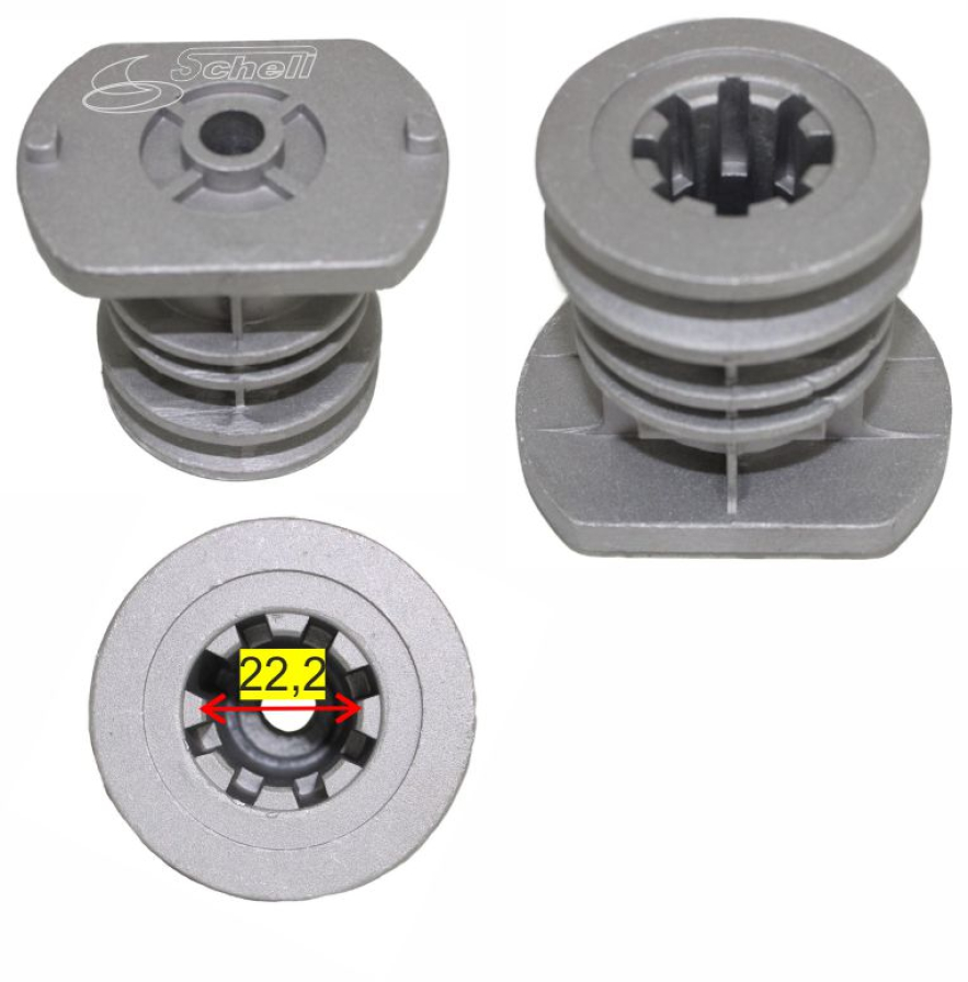 Messerhalter für Castelgarden Stiga Gartenland Welle: 22,2mm