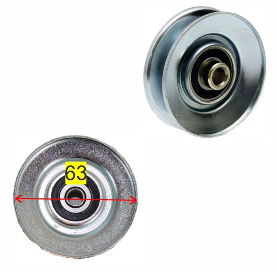 Riemenscheibe Spannrolle Husqvarna AYP Rally Partner Umlenkrolle 63mm