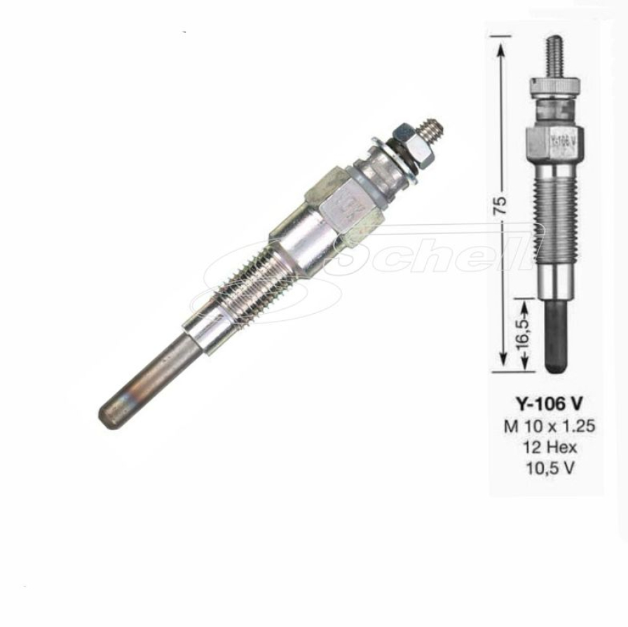 Glühkerze Kubota Motor D1102, V1502, D1302, D1402, VT1502, V1902, S2800