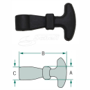 Haubenhalter 65mm Gummi Spanner Verschluss Traktor Schlepper Anhänger